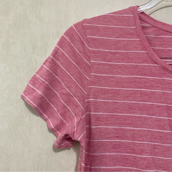 Calia Carrie Underwood Red White Striped Soft T Shirt - Picture 2 of 5